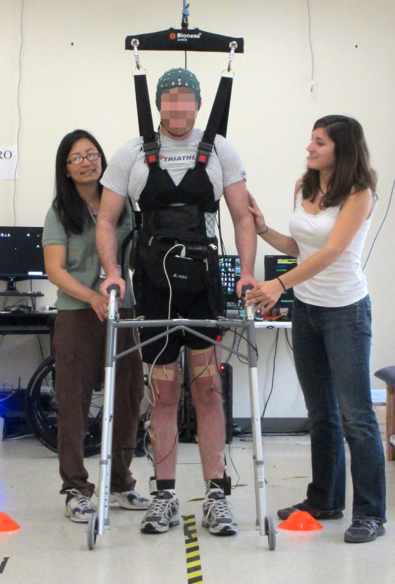 Paralyzed man walking again